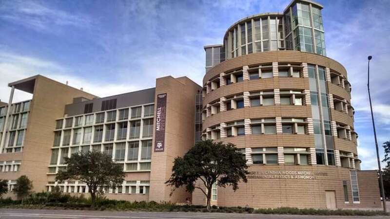 The Mitchell Physics Building on Texas A&amp;amp;M University's campus.