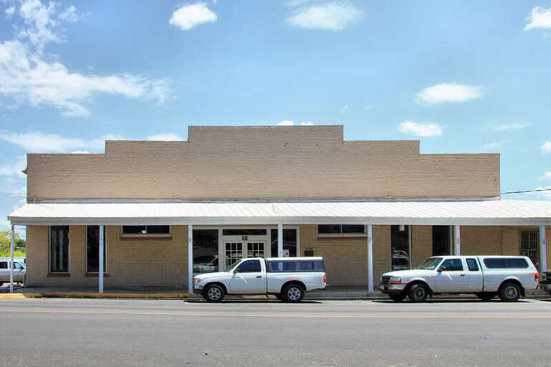 The Moore Grocery Company in San Marcos, Texas, United States. The building was listed on the National Register of Historic Places on August 26, 1983.