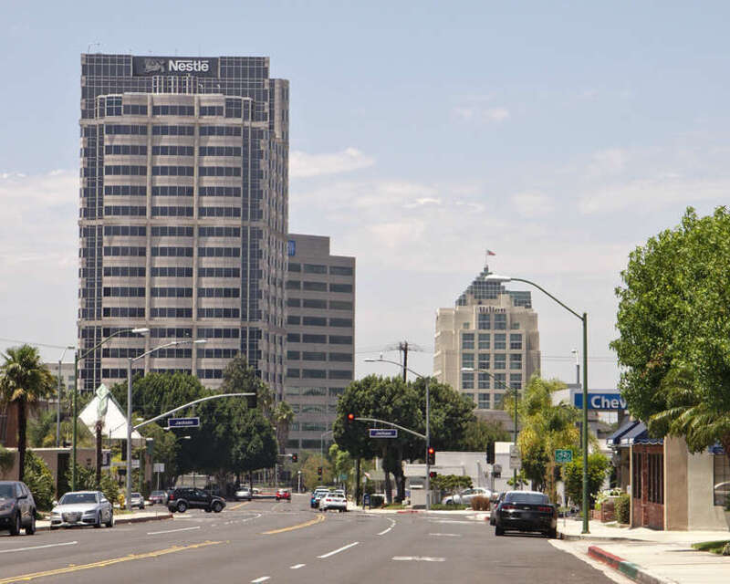 Nestlé building from Glenoaks Boulevard in Glendale.
