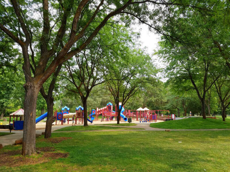 The playground at Ann Morrison Park in Boise, Idaho.