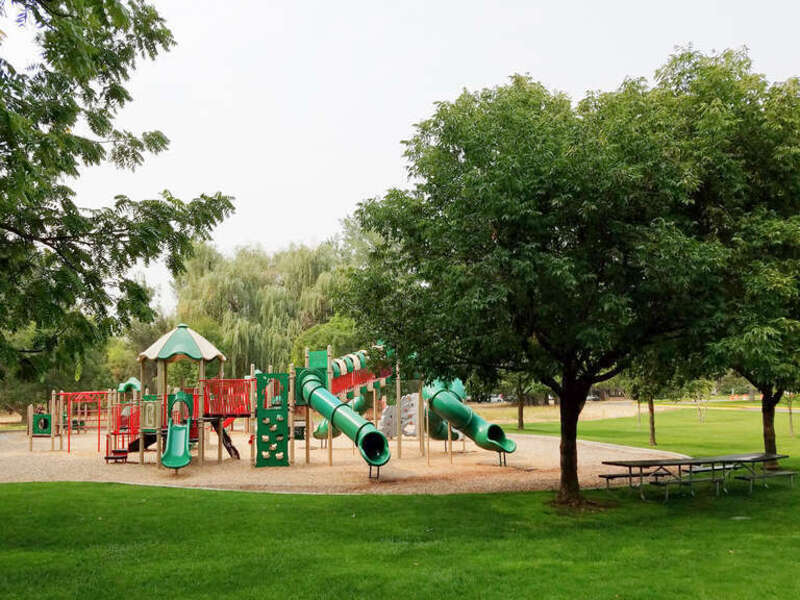 A playground at Veterans Memorial Park in Boise, Idaho.