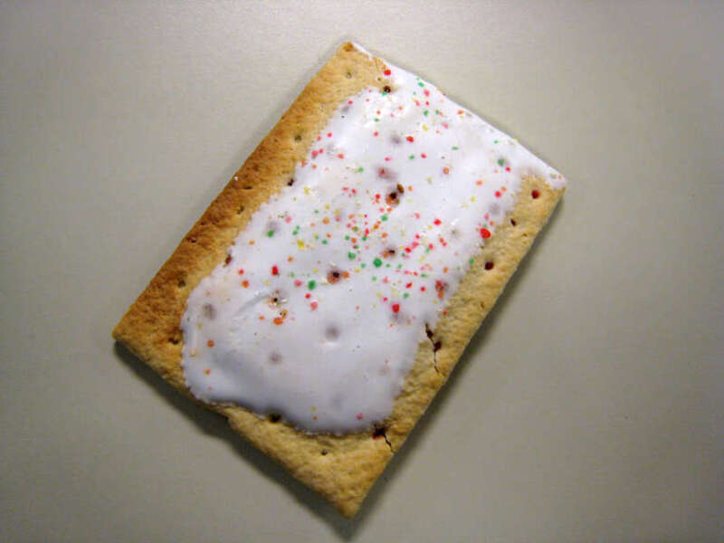 Mark gave me a strawberry poptart today. Wow I haven't had one of them in ages