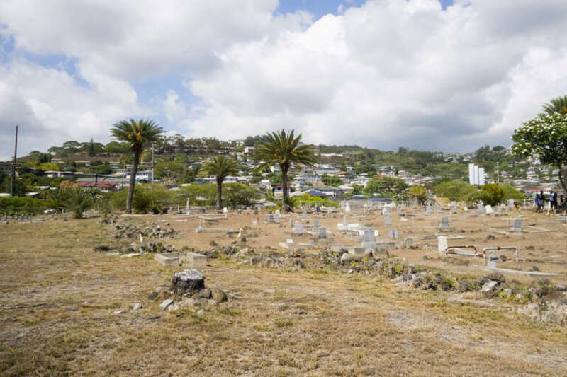 The Cemetery has definitely seen better days.
