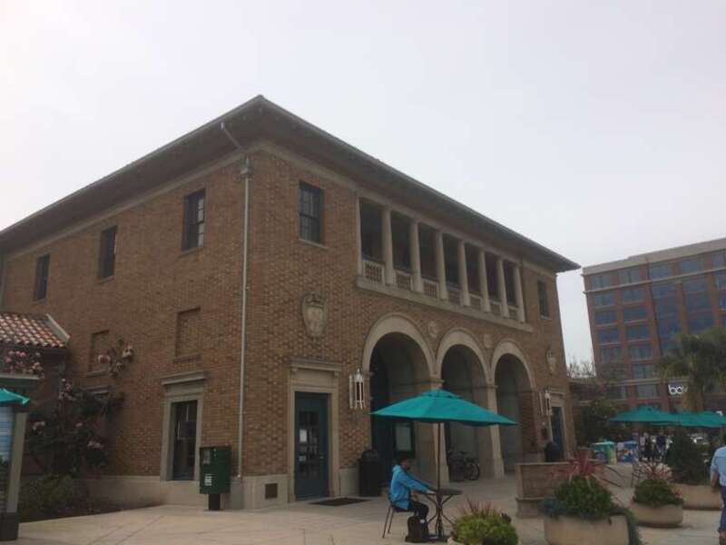 Exterior of Main Downtown Library in Redwood City, California