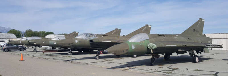 Saab TF 35 Draken's at Chino Airport D Ramey Logan
