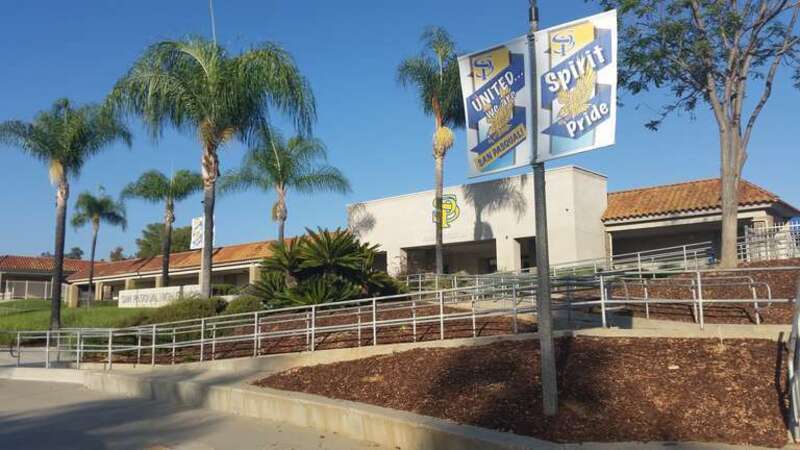 West exterior of San Pasqual High School