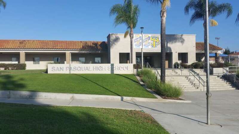 West exterior of San Pasqual High School