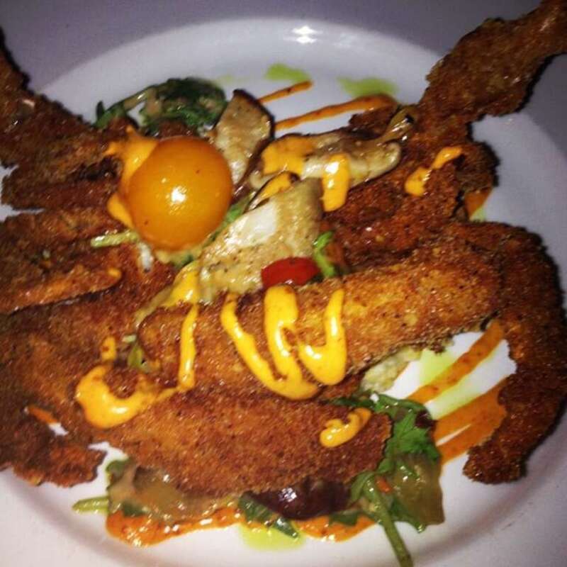 Commander's Palace, New Orleans. Soft shell crab dish.