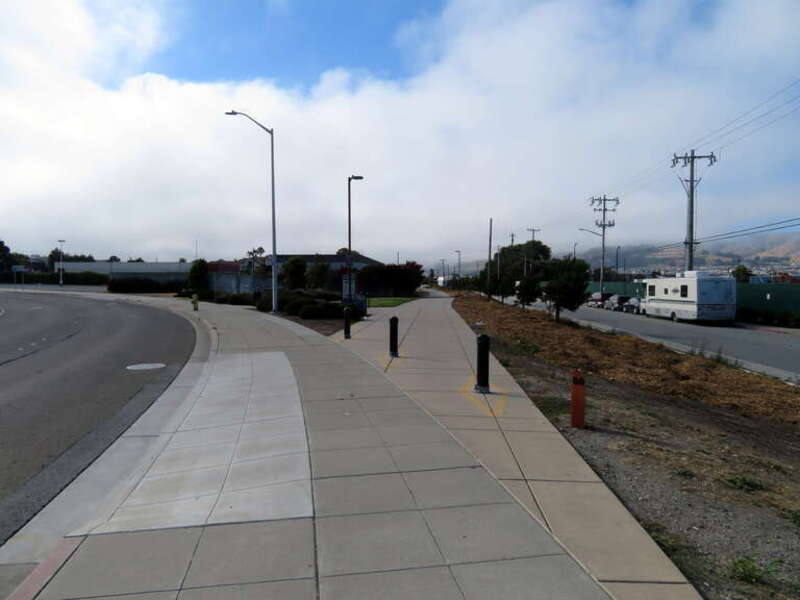South end of the Centennial Way Trail in San Bruno in July 2018