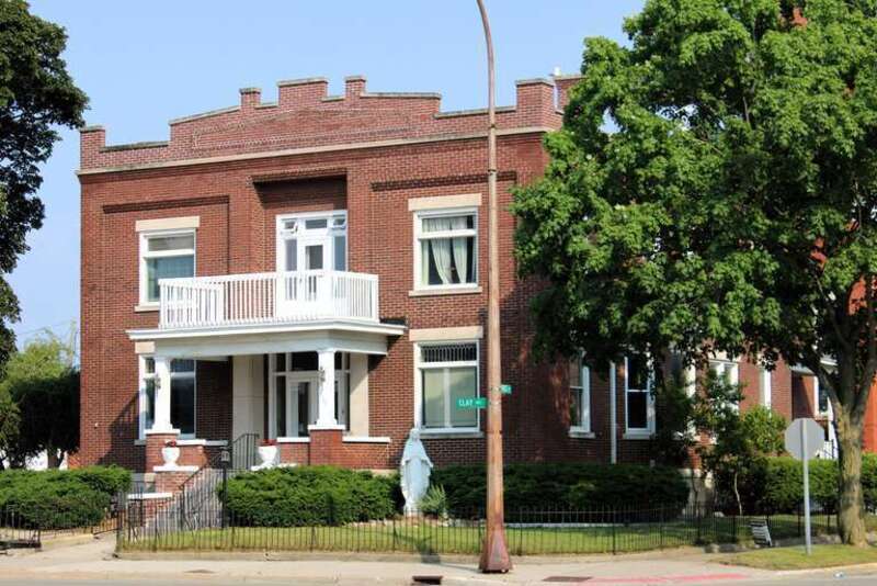 The rectory at St. Mary of the Immaculate Conception Catholic Church in Muskegon, Michigan.