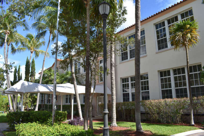 St. Patrick Catholic School (1935) in Miami Beach, Florida.