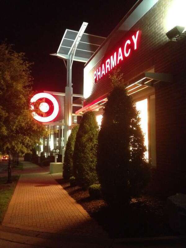 Target at Night Downtown Charlotte, NC