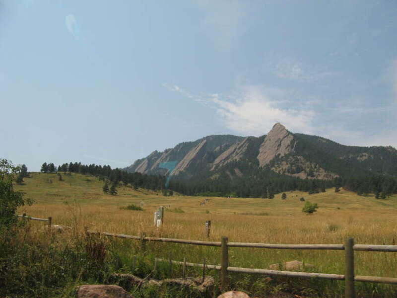 The Flatirons from the Chautauqua Park