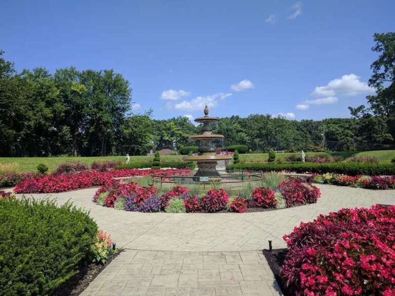 The Sunken Gardens in Phillip's Park in Aurora, Illinois