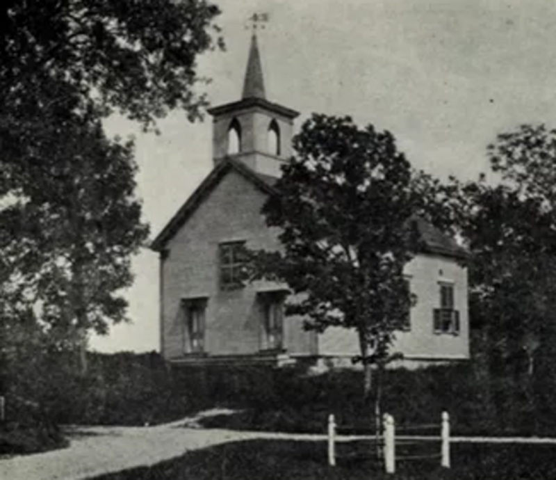 Undated photo of church prior to expansion