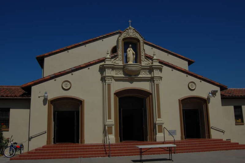 Saint Mary Catholic church. 11 First Street. Gilroy, California, USA