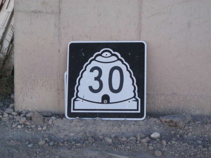 UT-30 Sign at SR-252 Construction Zone