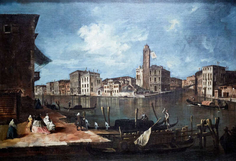 Venice, the Grand Canal with San Geremia, Palazzo Labia, and the Entrance to the Cannaregio
c. 1750

Oil on canvas
