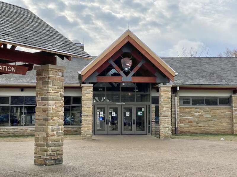 Built in 2010-2012, this contemporary visitor center replaced an earlier visitor center built on the same site in the 1960s as part of Mission 66.