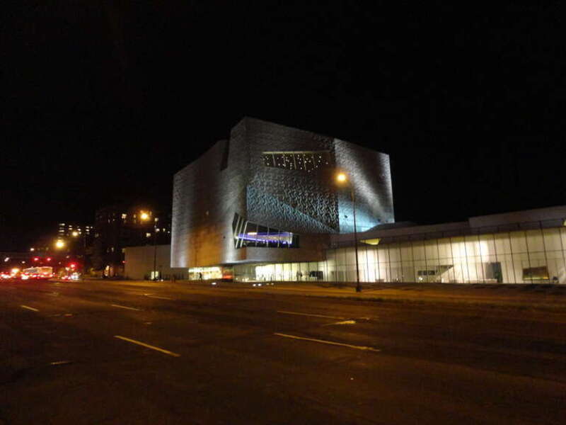 Walker Art Center at night