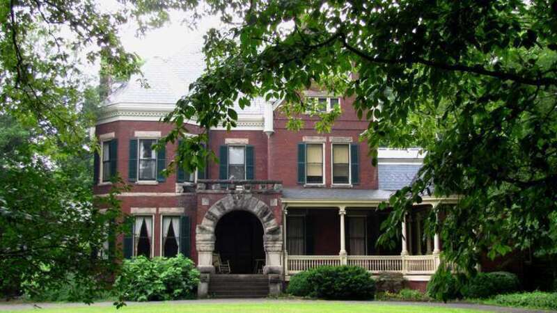 Westwood (3425 Kingston Pike) in Knoxville, Tennessee, USA.  Built in 1890 by J. E. Lutz and Adelia Armstrong Lutz, and designed by the architectural firm Baumann Brothers, the house is now listed on the National Register of Historic Places.