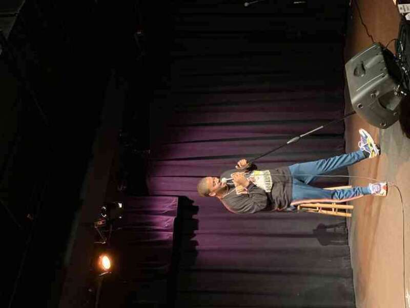 Zack Fox performing stand up in July 2019 at Cobbs Comedy Club in San Francisco, CA.