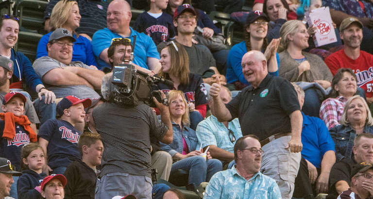 U.S. Department of Agriculture (USDA) Secretary Sonny Perdue spends time with USDA employees at Target field to meet with and watch a Minnesota Twins (vs. Rangers) baseball game, during USDA Night, in Minneapolis, MN, on August 6, 2017. Following a