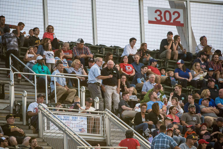 U.S. Department of Agriculture (USDA) Secretary Sonny Perdue spends time with USDA employees at Target field to meet with and watch a Minnesota Twins (vs. Rangers) baseball game, during USDA Night, in Minneapolis, MN, on August 6, 2017. Following a