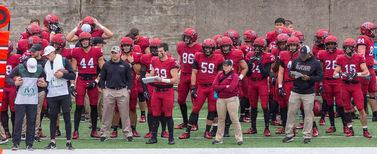Cornell vs. Harvard football game, October 12, 2019, at Harvard Stadium. Harvard won, 35-22.