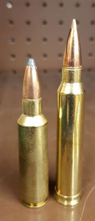 The .300 Winchester Short Magnum demonstrates the accuracy of its name when compared to the .300 Winchester Magnum.