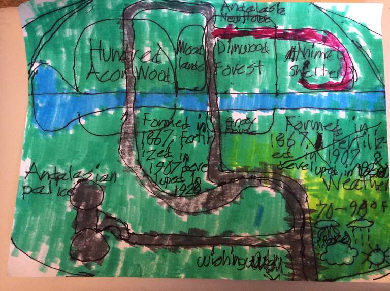 A. Jackson, a 12-year old fan of Enchanted has created this map from the history of Andalasia.