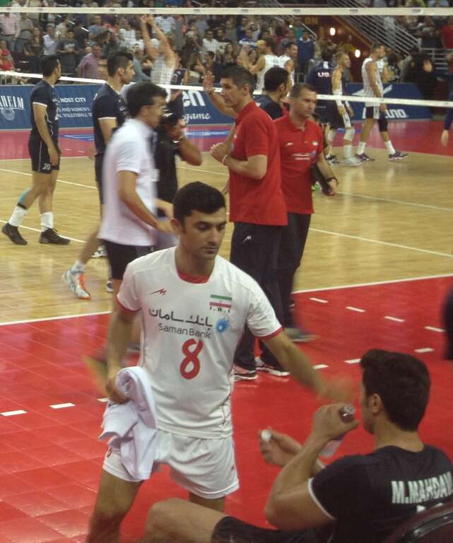 Alizadeh Volleyball Iran vs USA game.