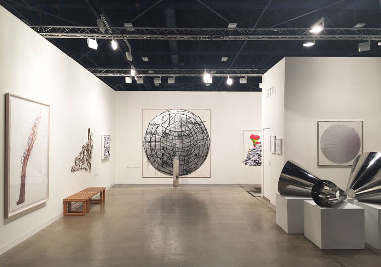 STPI's booth at Art Basel Miami Beach 2014