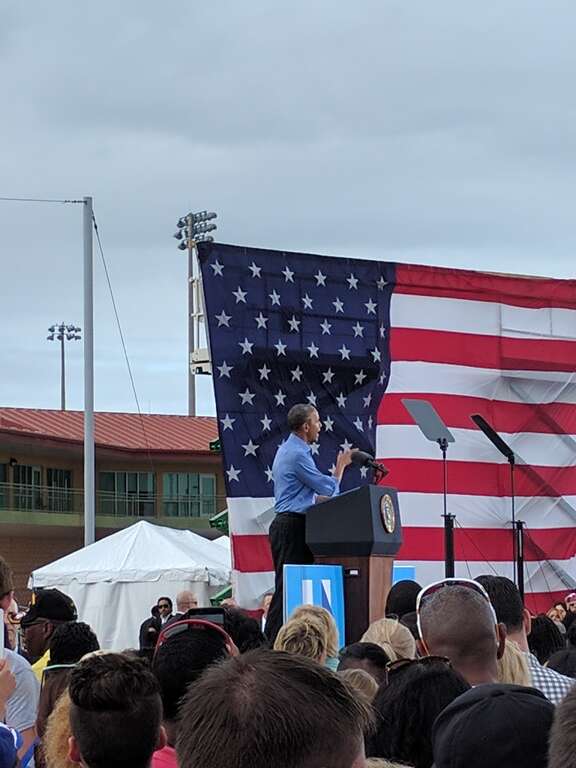 Barack Obama in Kissimmee for a rally for Hillary Clinton
