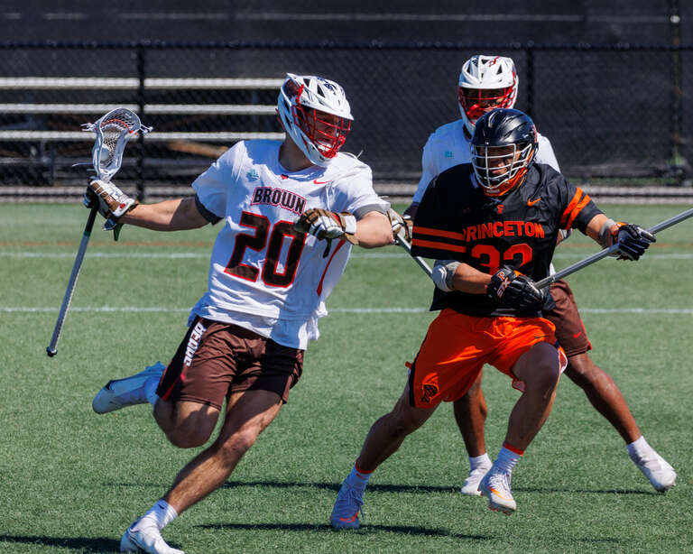 April 2, 2022: Princeton Tigers at Brown Bears Lacrosse. Princeton won, 17-9.