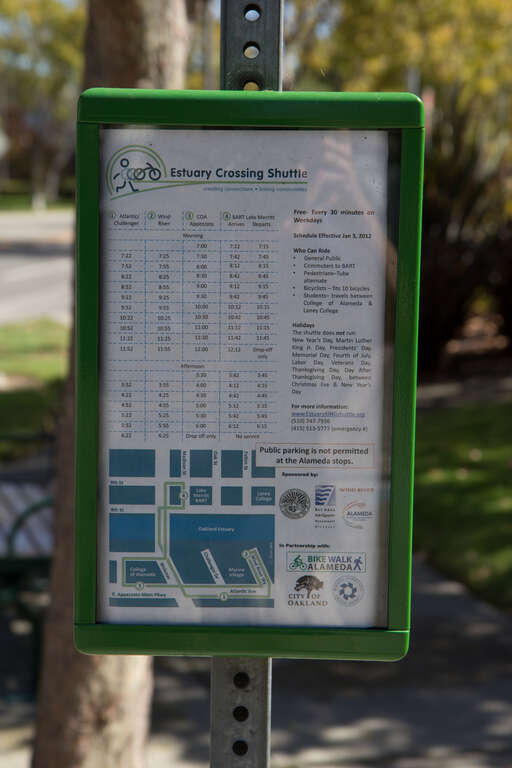 Estuary Crossing Shuttle Schedule