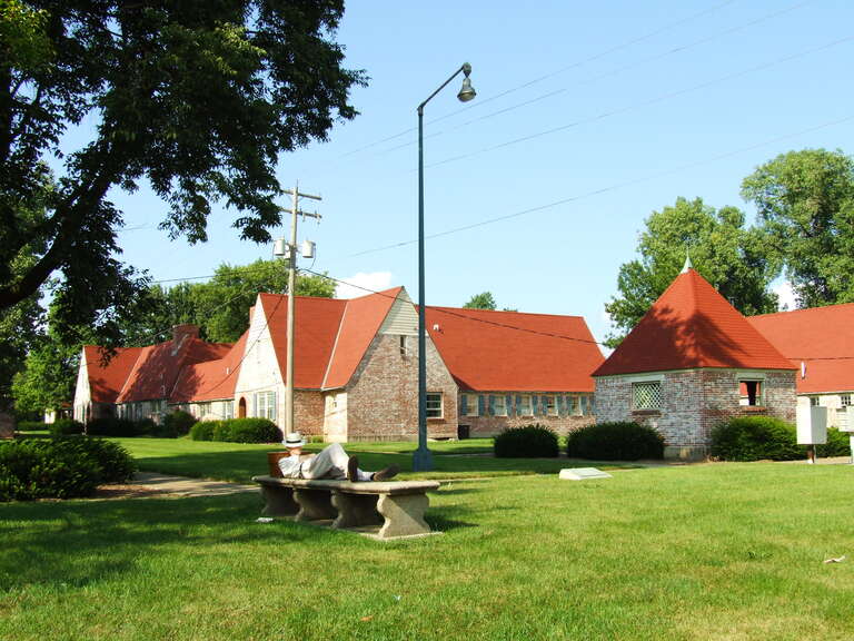 Normandy Village at the former Illinois Soldiers and Sailors Home. The 'cottages' of the village were a post-war orphanage.