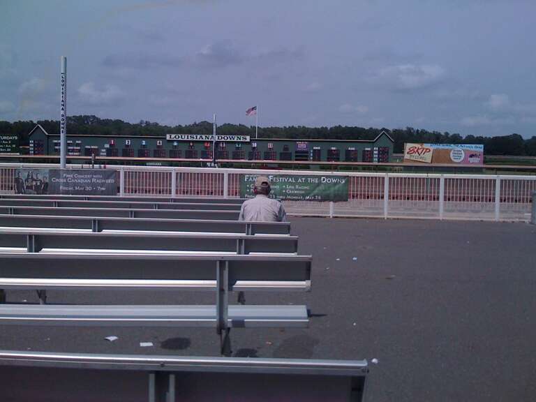 Lone Man at the Horse Track