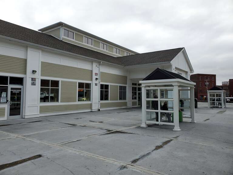 Louis D. Pettine Transportation Center (Fall River bus terminal) in October 2020