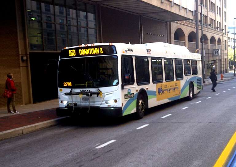 MTA Maryland New Flyer #9045 on the Express route #160.