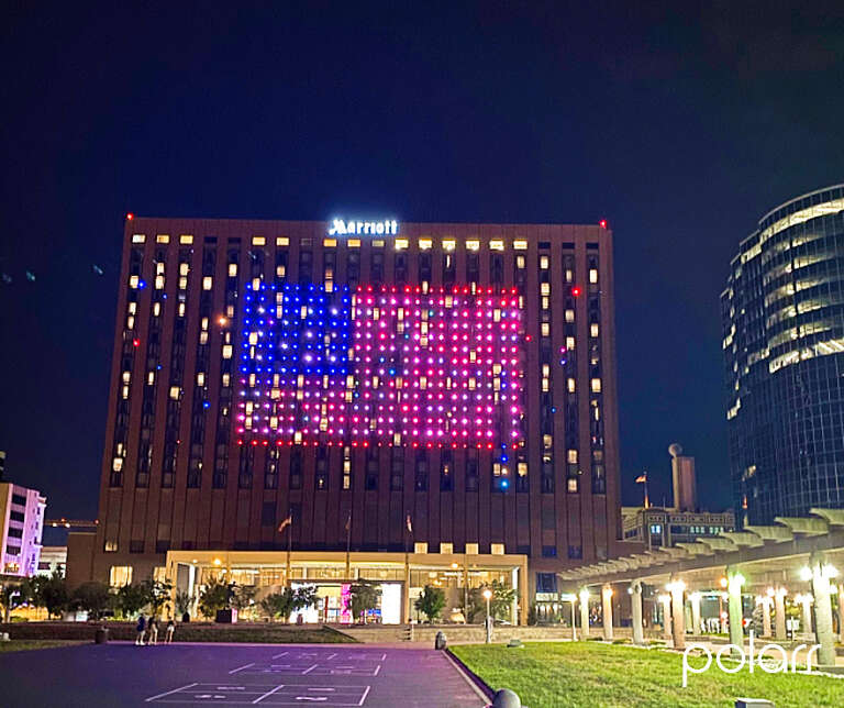 The large hotel built in the 80's during an active time for construction in downtown Kansas City, it was constructed due to its proximity to area's such as Kansas City's Convention Center and the Municipal Auditorium both are popular for big events