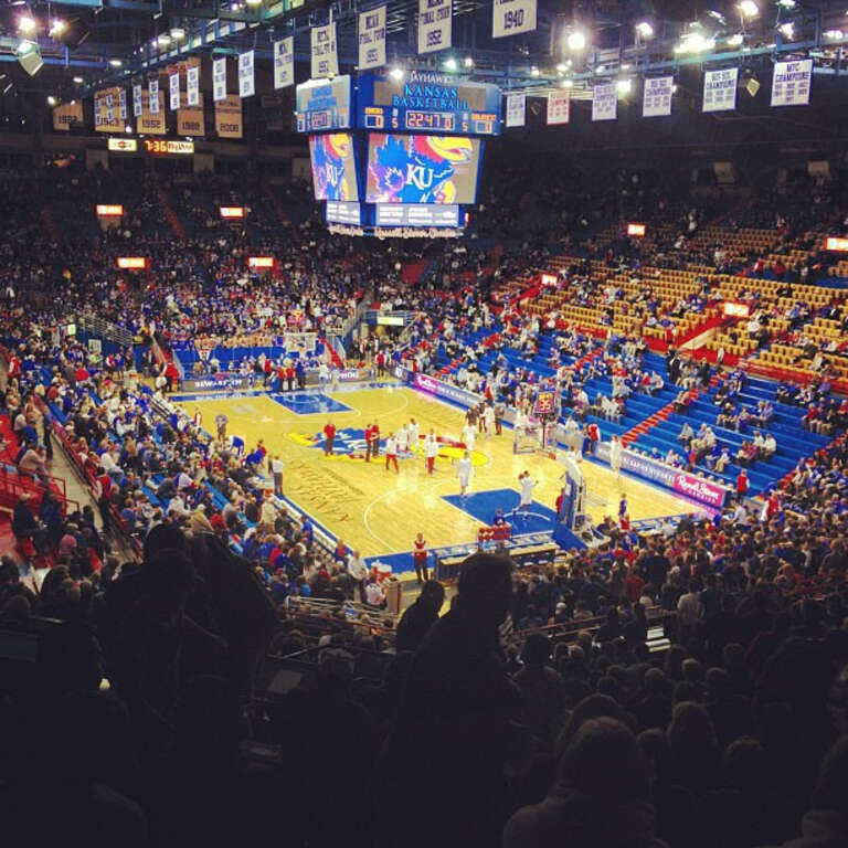 My first trip to Allen Fieldhouse this season! Hooray!