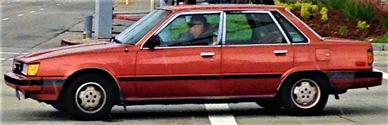An early 1st series Toyota Camry seen on the street in downtown LA