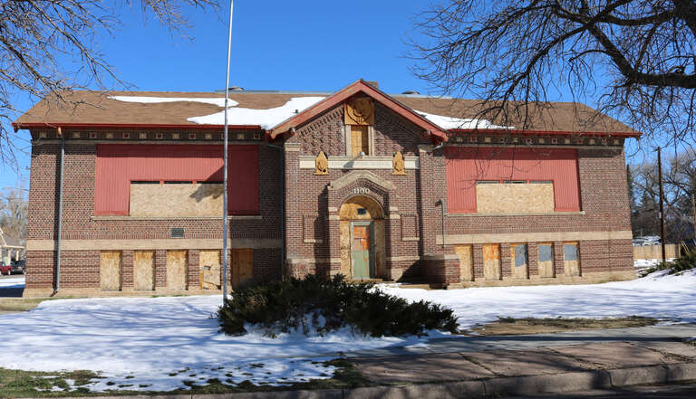 The Park Addition School, located at 1100 Richardson Court in Cheyenne, Wyoming. The property is listed on the National Register of Historic Places.