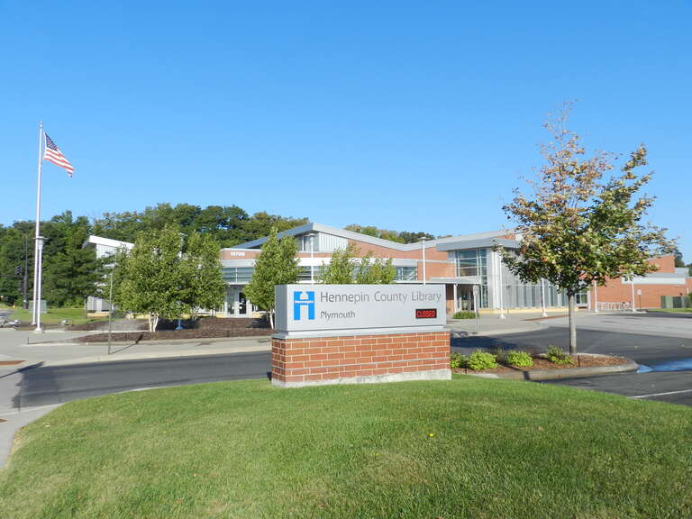 Photo of the Plymouth branch of the Hennepin County Library located in Plymouth, Minnesota.