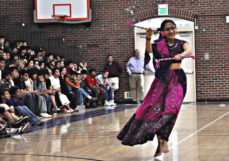 Diversity Day performance of raas garba/dandiya raas.