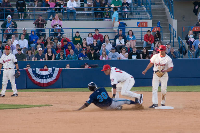 Spokane Indians' home game, at Avisco Stadium, in Spokane Valley, Washington, United States.