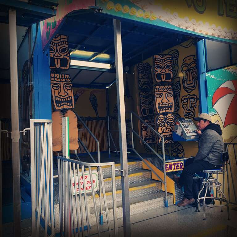 Entrance to the tiki attraction