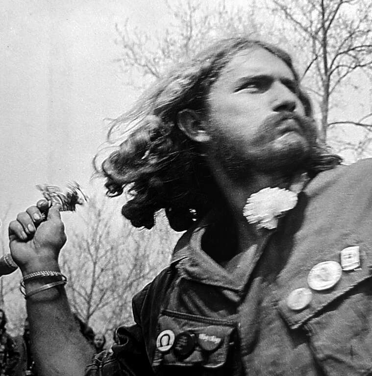 Over 800 Vietnam Veterans Against the War throw their medals at US Capital on April 23, 1971