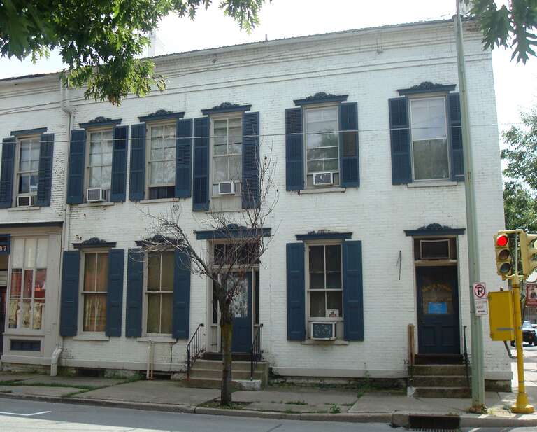 The 200-204 East Water Street between Jay and Grove Streets in Lock Haven, Pennsylvania.
